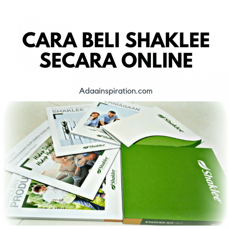 Cara Beli Shaklee Secara Online
